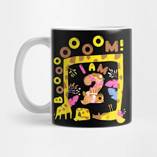 Cute girl Giraffe Birthday Party 2 Years Old Mug